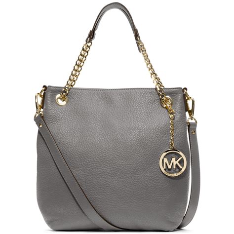 michael kors grey chain purse|Michael Kors large shoulder bag.